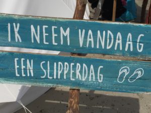 We nemen een slipperdag in Oudeschild