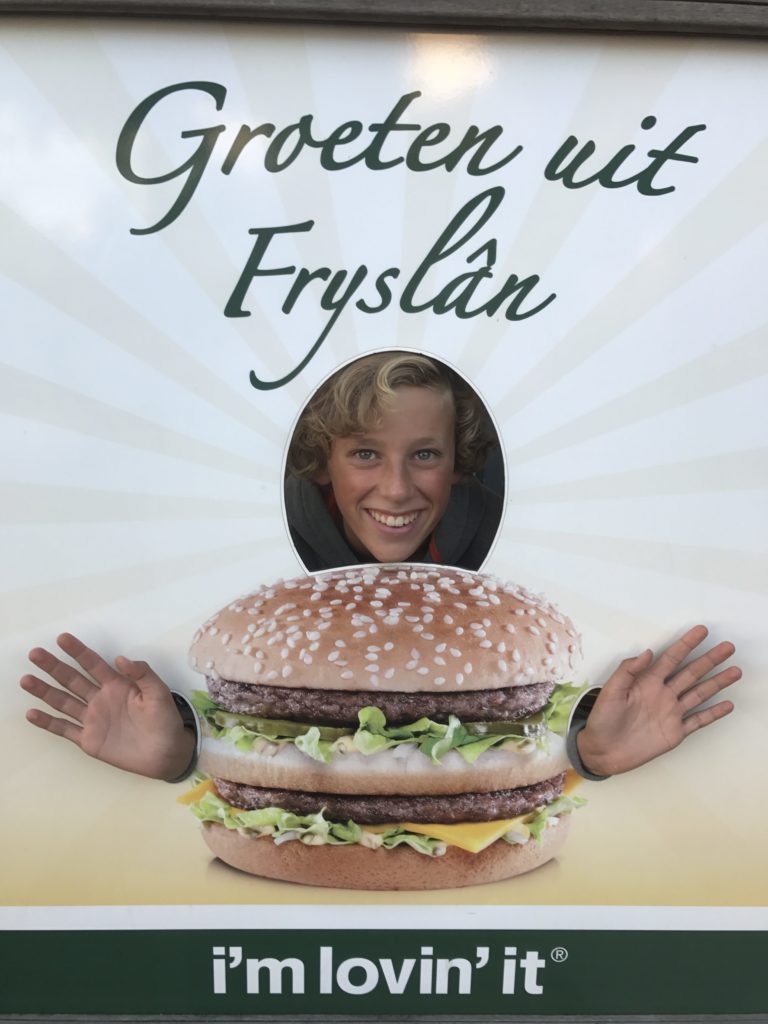 Thijn houdt van Friesland en McDonalds