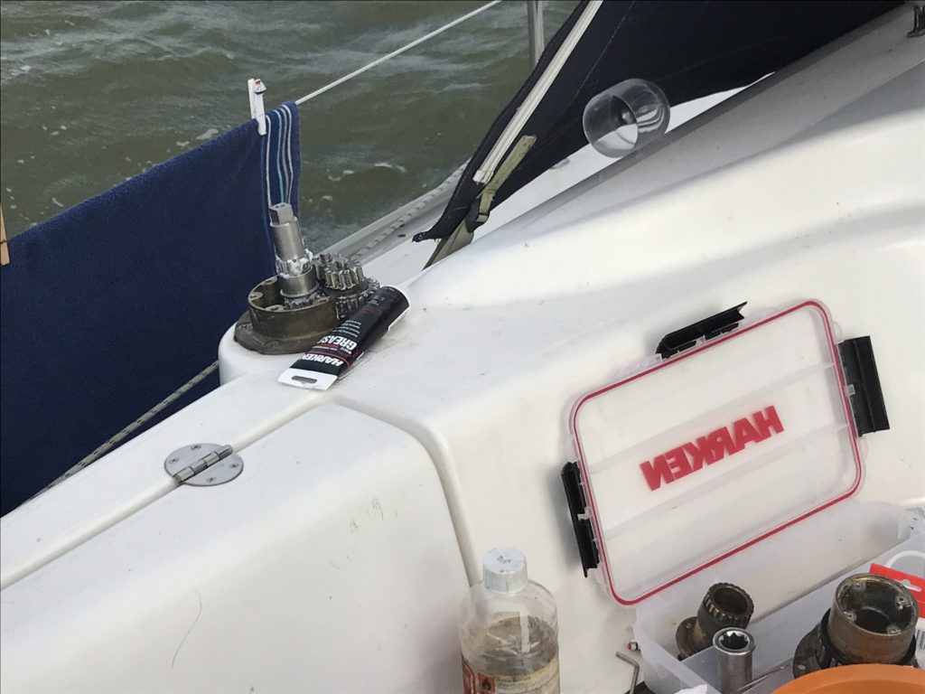 Bavaria 38 Harken lieren hebben ook onderhoud nodig