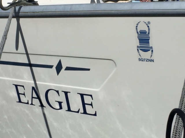 Trackable geocache Eagle-Sailing