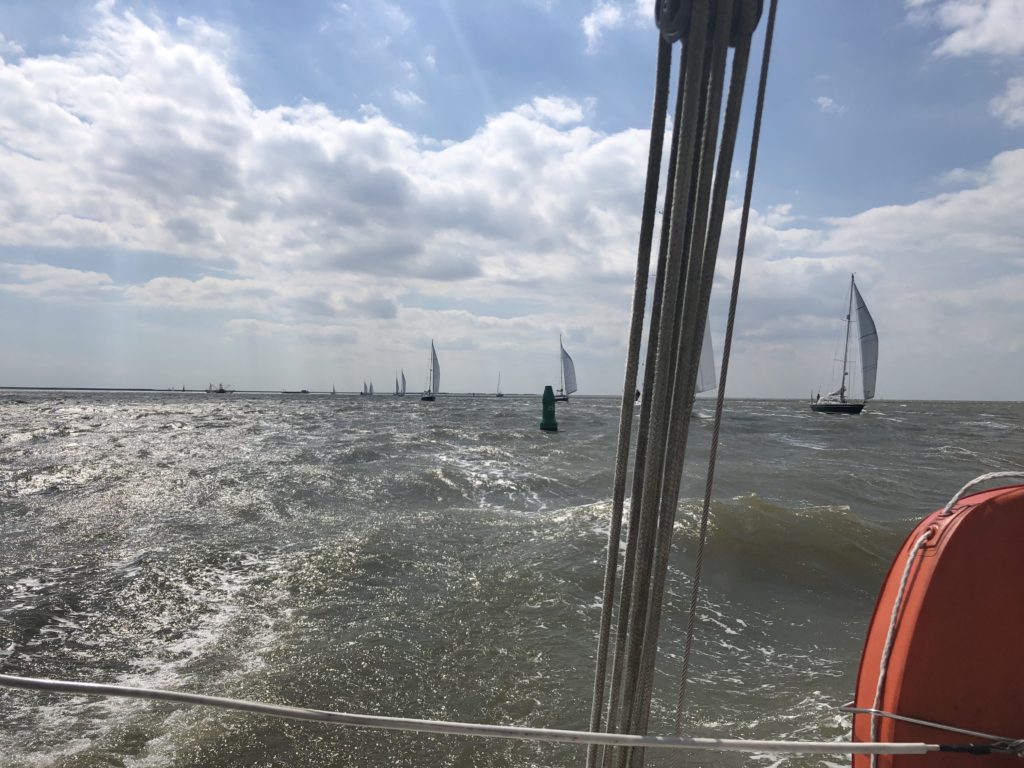 Heerlijk windje onderweg naar Vlieland 